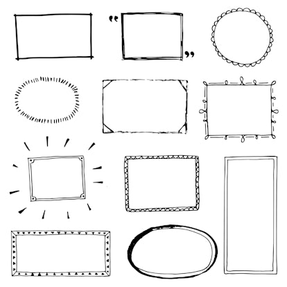 Using different shapes to border lists will keep your bullet journal organized and fun.