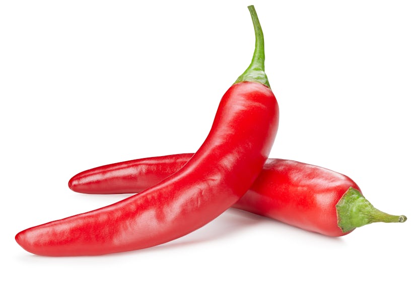 Heating hot peppers and chilis in the microwave oven may release capsaicin.