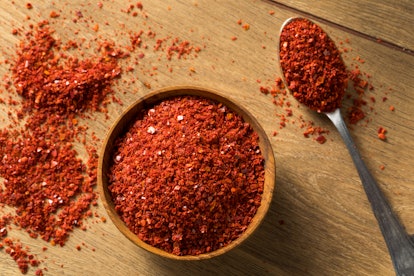 Organic Red Spicy Korean Gochugaru Spice in a Bowl