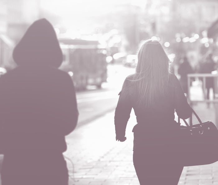 Woman being followed