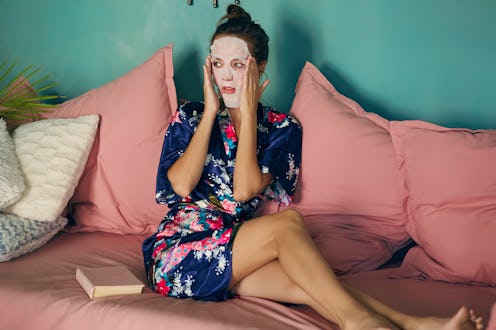 Sheet masks are easy to DIY at home.