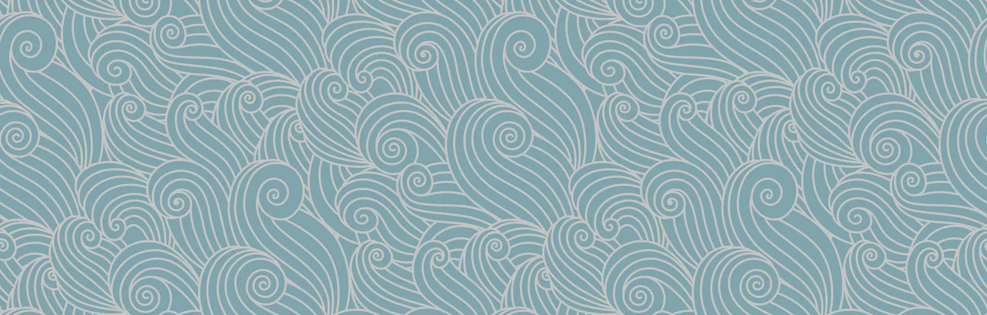Abstract ocean waves background. Organic shapes wavy wallpaper. Vector seamless nautical sea tides p...