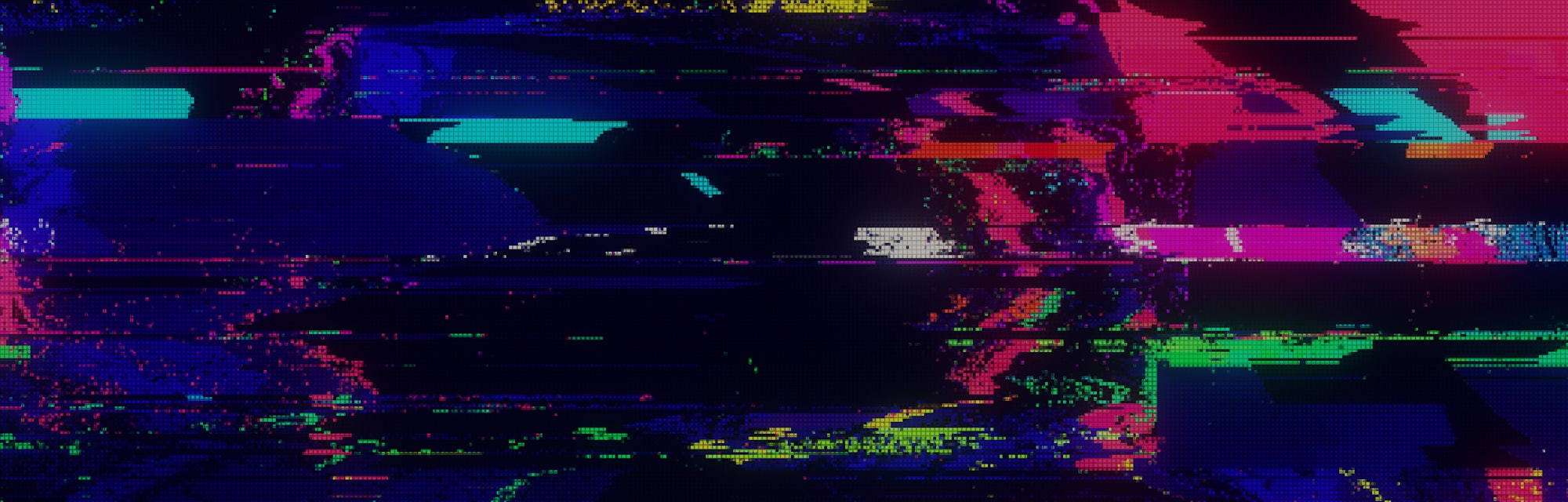 Unique Design Abstract Digital Pixel Noise Glitch Error Video Damage