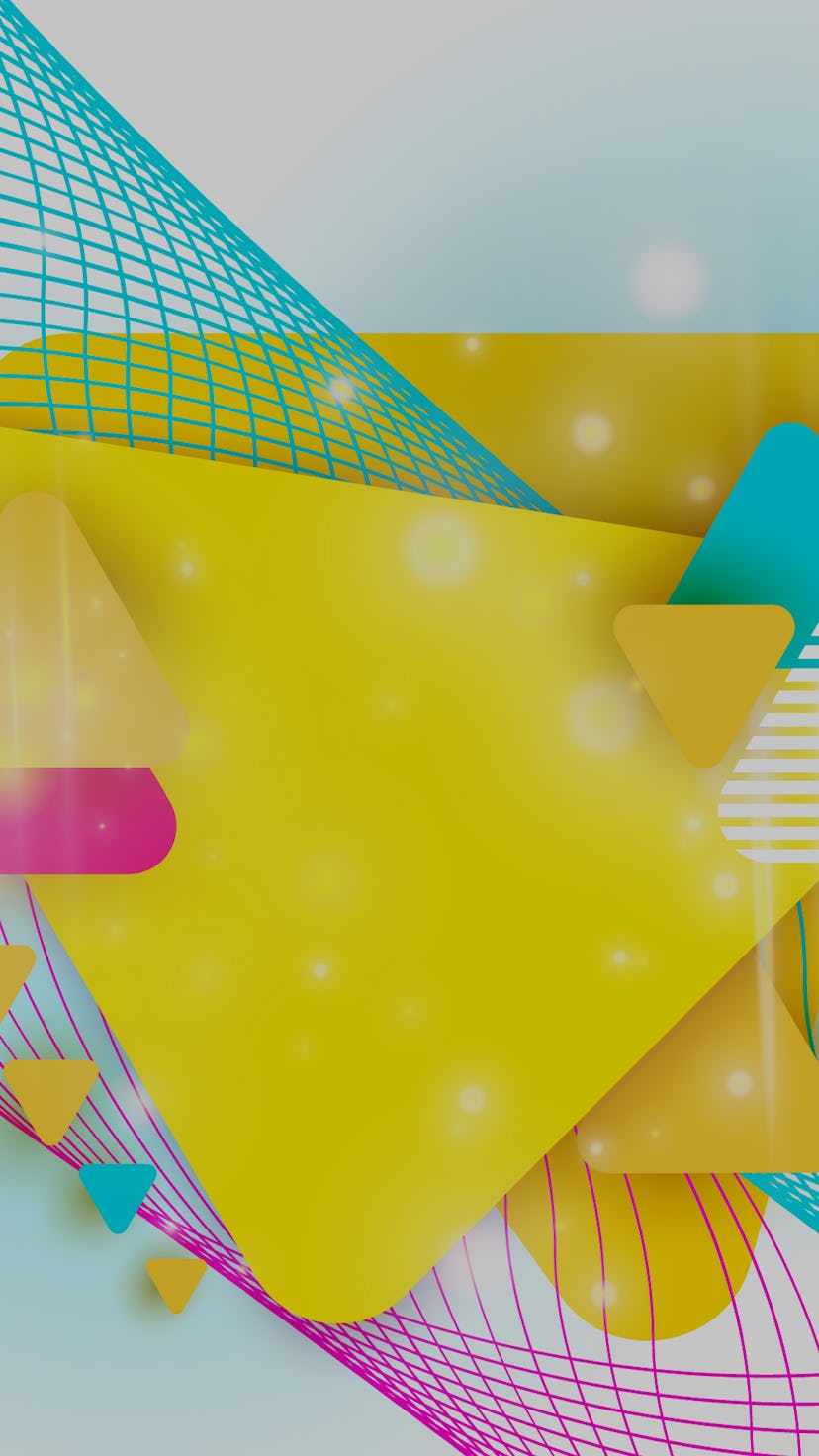 Bright Textured Background with multicolored triangles modern dynamic geometric background poster fo...