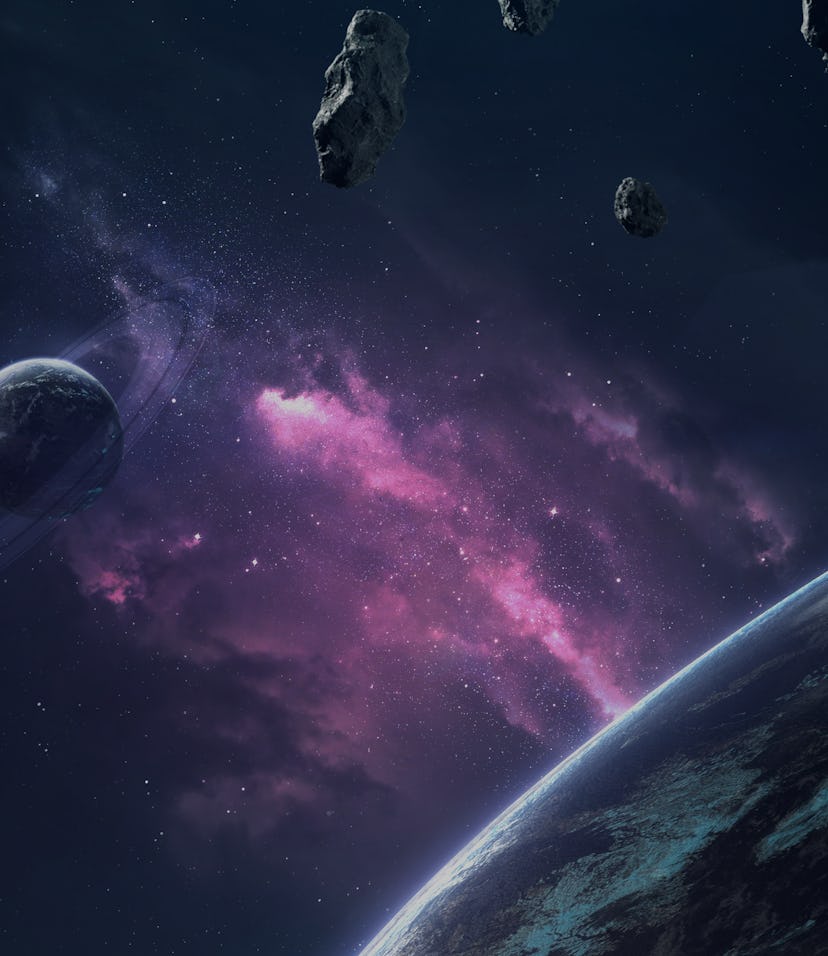 Planets and clouds of star dust . Deep space image, science fiction fantasy in high resolution ideal...