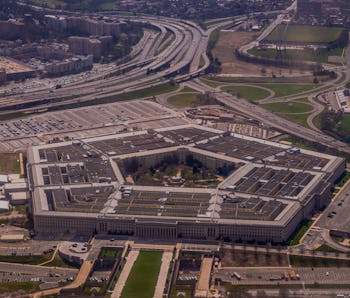 The Pentagon from above in Washington, DC