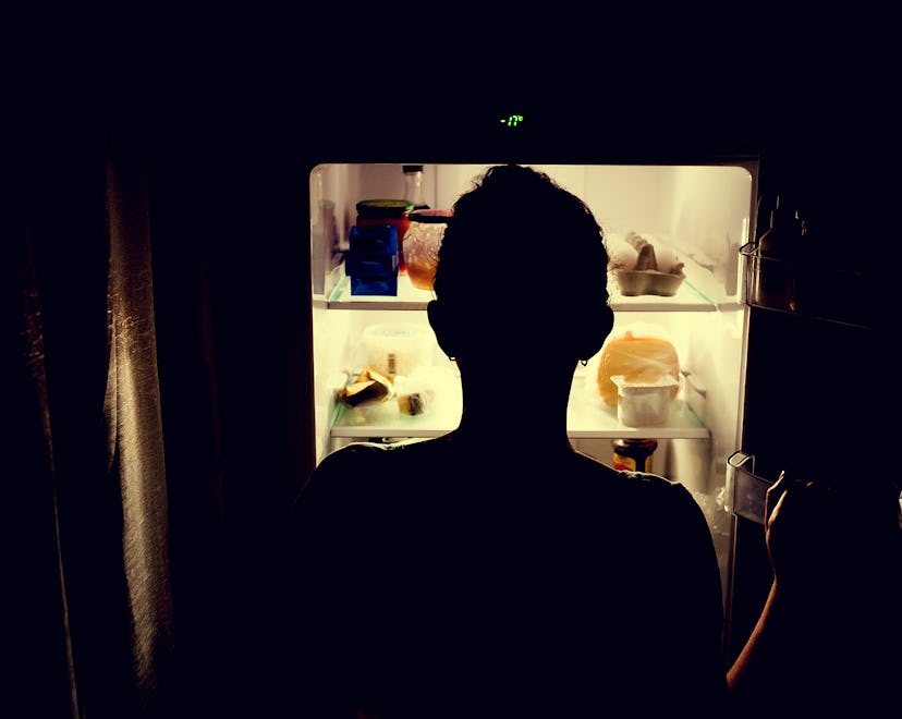 If you're hungry at night and also breastfeeding, you can blame hormones.