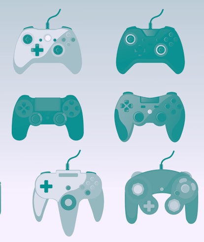 Video game console. gamepad vector illustration. - Vector