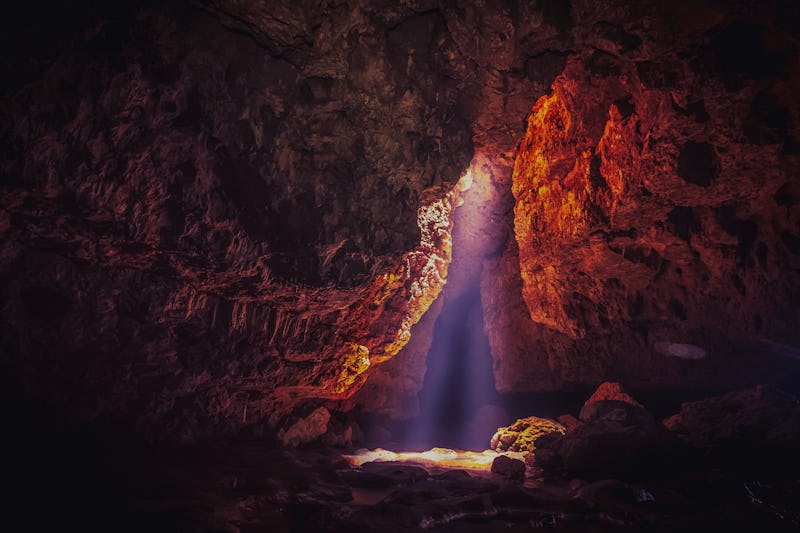The Mawmluh Cave in Cherrapunji, Meghalaya, India