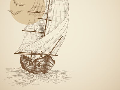 Vintage sailboat