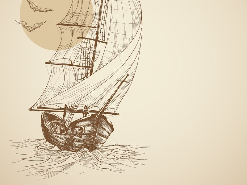 Vintage sailboat