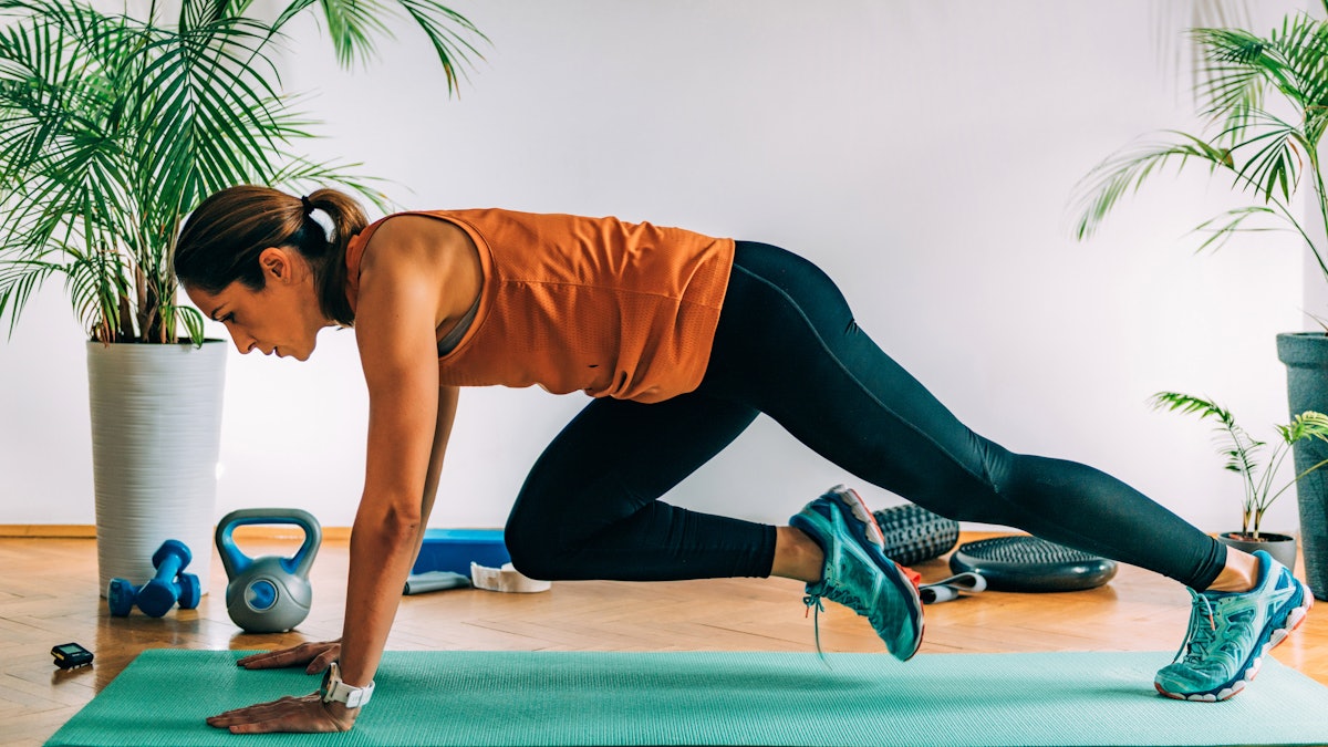 Add mountain climbers to your Tabata to work the arms and core.