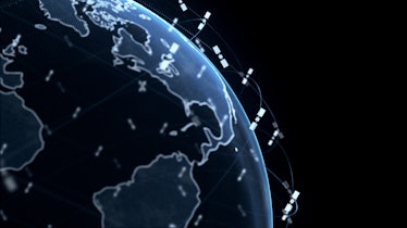 Starlink uses a series of satellites to stay connected.