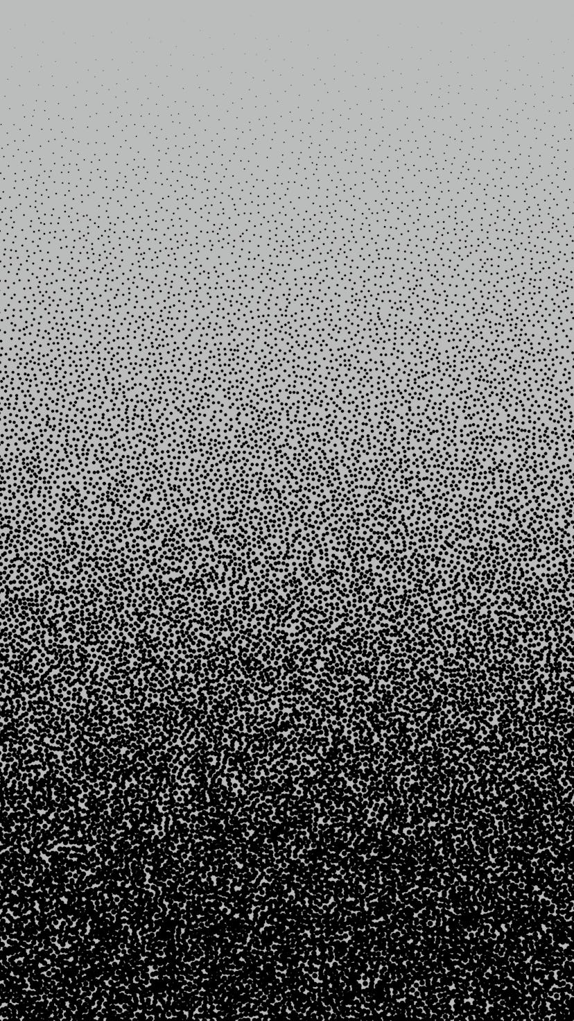 Dotwork gradient pattern vector background. Black noise stipple dots. Sand grain effect. Black dots ...