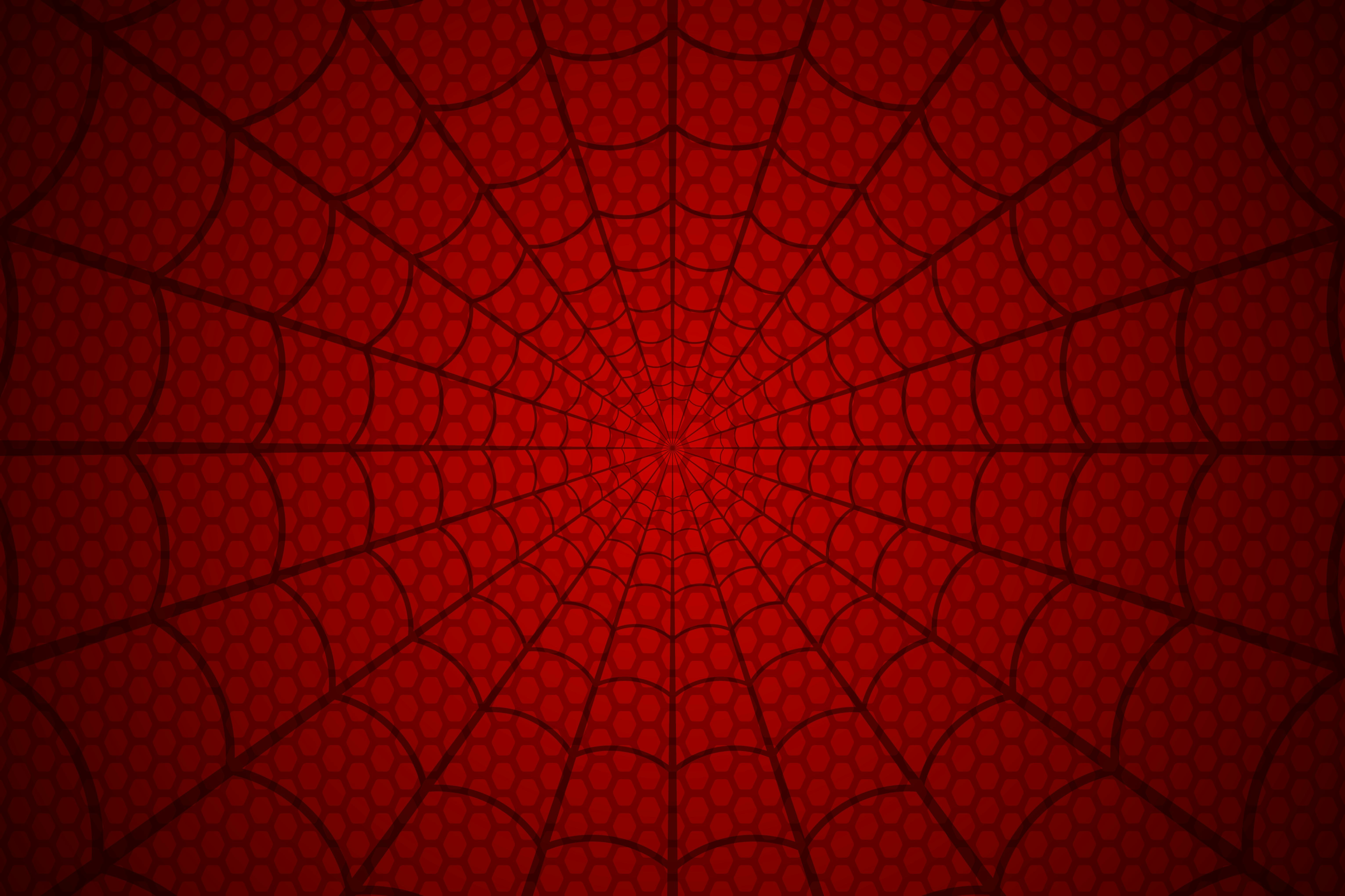Spider web. Cobweb on Red background. Vector illustration