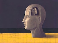 Concept art of brain thinking psychology success and mind , Surreal painting, conceptual 3d illustra...