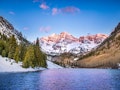 The Rocky Mountains near Aspen, Colorado is one of the best places for proposals in the snow.