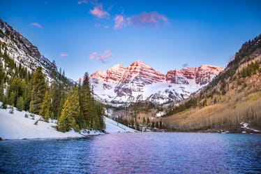 The Rocky Mountains near Aspen, Colorado is one of the best places for proposals in the snow.