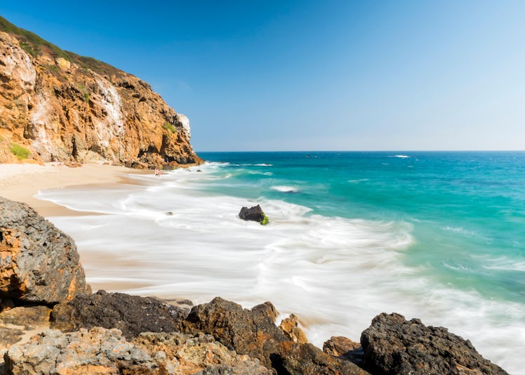 Dume Cove Malibu by Zuma Beach is a great place for winter proposals that aren't in the snow.