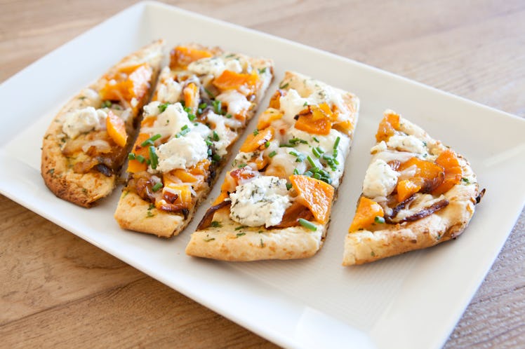 This Butternut Squash Flatbread is a traditional winter solstice food.