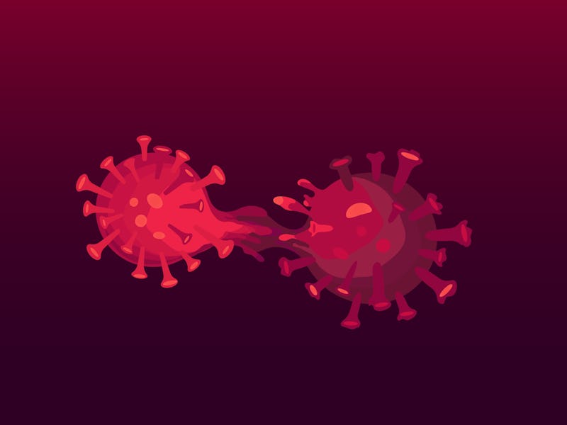 Covid-19 mutation. New variant of coronavirus. Changing genetic structure to new strain. Named VUI-2...
