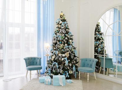 Blue Christmas trees are in for 2021, according to experts and TikTokers. 