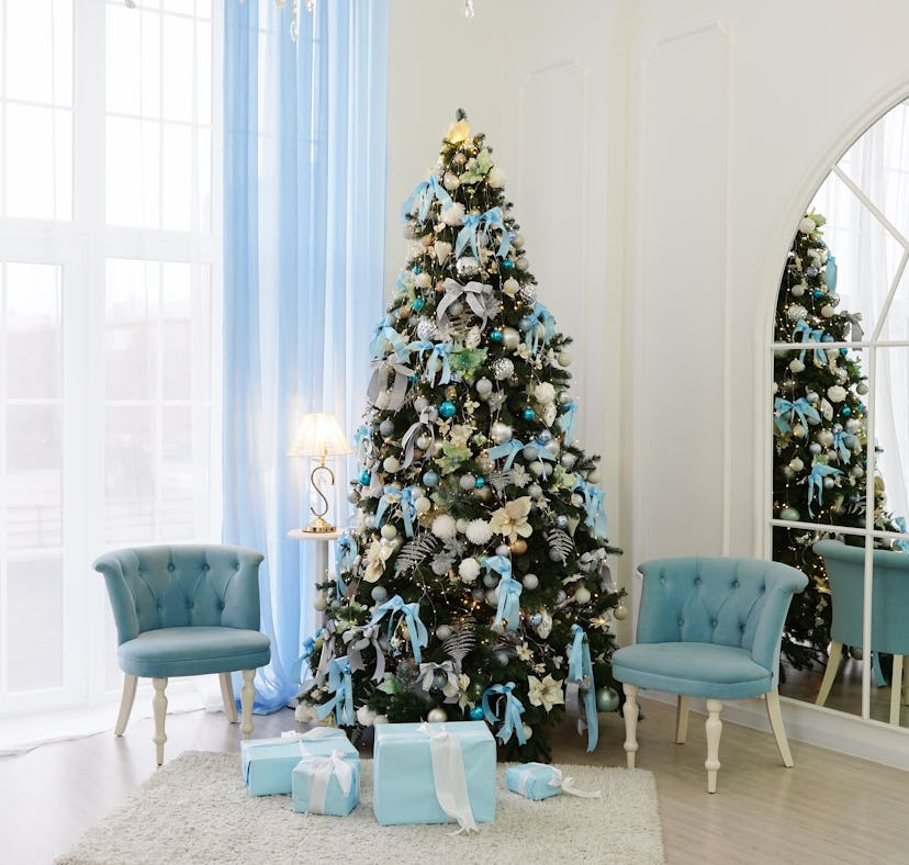 Blue Christmas trees are in for 2021, according to experts and TikTokers.