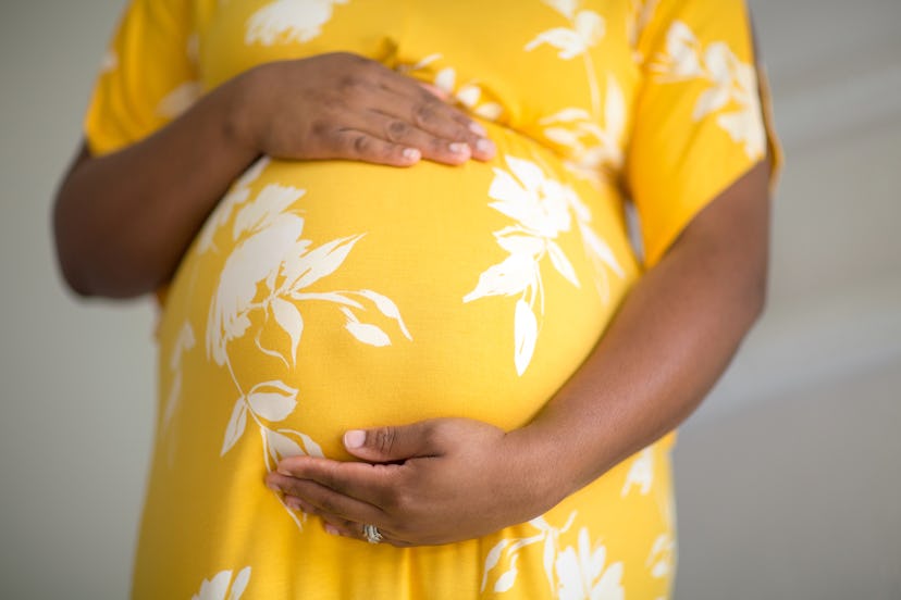 A baby kicking your bladder can be uncomfortable. 