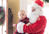 Santa visits on baby's first Christmas, and these Instagram captions for baby's first picture with S...