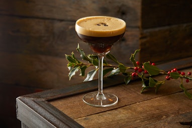 Espresso Martini Cocktail at Christmas