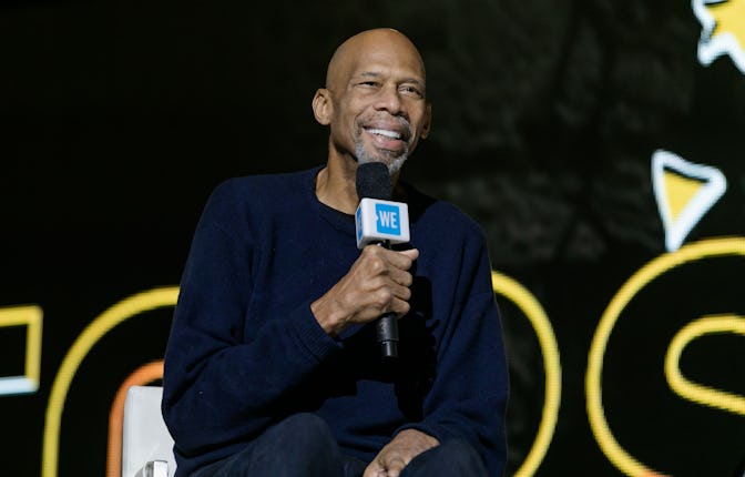 Kareem Abdul Jabbar speaks to students and educators