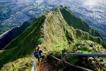 Stairway to Heaven, Haiku Stairs, Hawaii, Oahu, USA is one of the Unique Bachelorette Party Destinat...