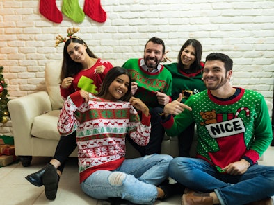 These ugly holiday sweaters for 2021 include fun options from Popeyes, Franzia, Taco Bell, and more.