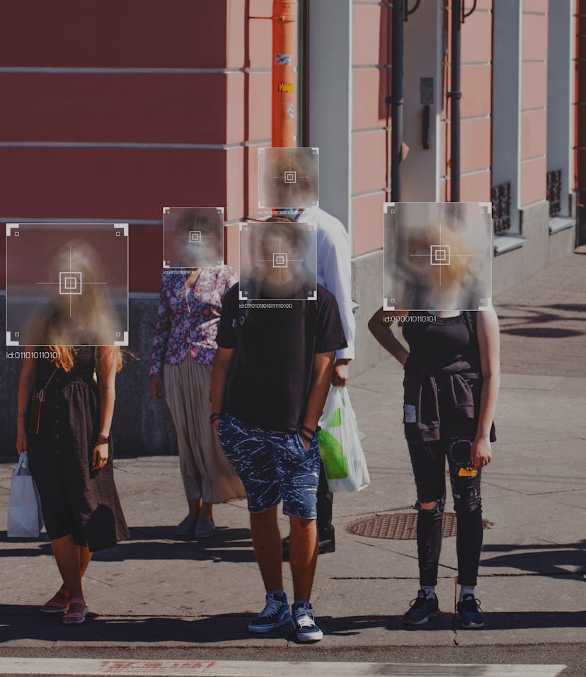 Face recognition and personal identification technologies in street surveillance cameras.