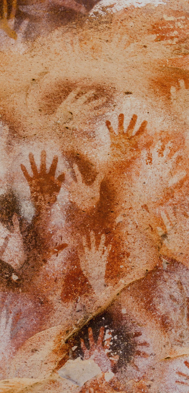 paintings of hands Cueva de las Manos. Santa Cruz, Argentina