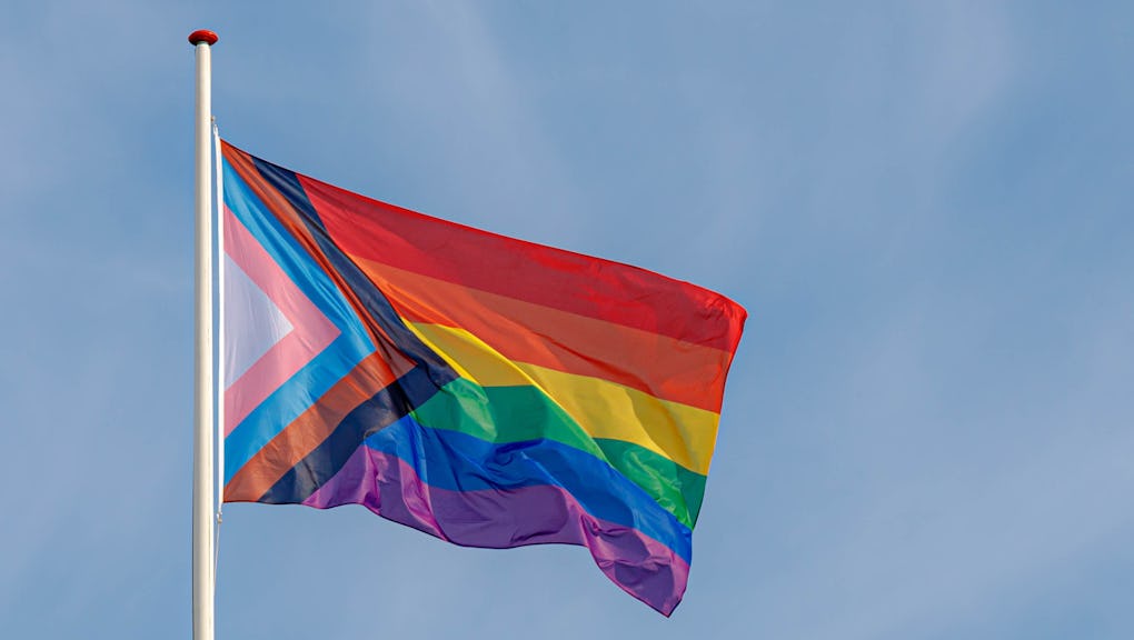 The History Of The Lgbtq Pride Flag From The Og Rainbow To Progress Pride The History Of The Lgbtq Pride Flag From The Og Rainbow To Progress Pride