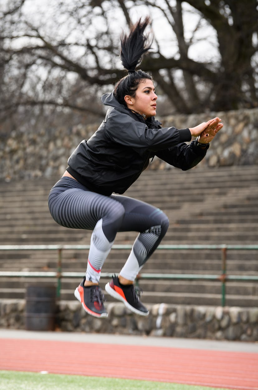 Exercises like tuck jumps and burpees are plyometric training.