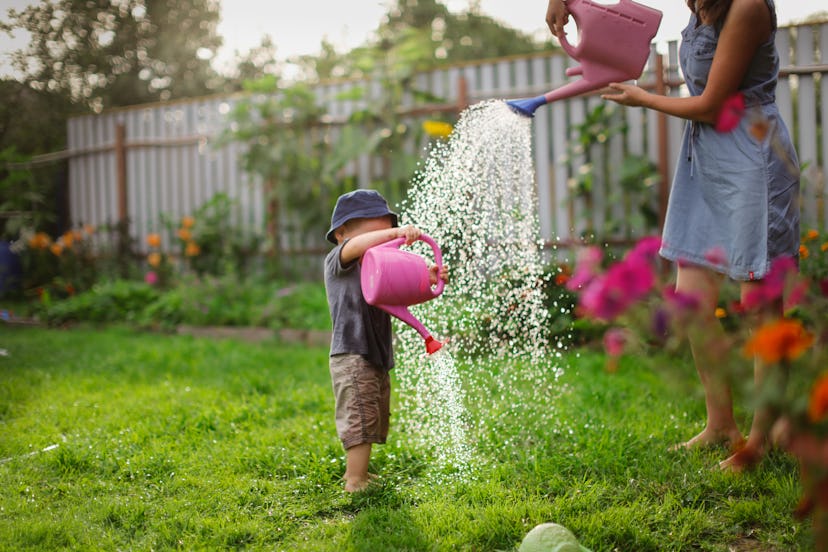 Gardening together is a great bonding activity for families.