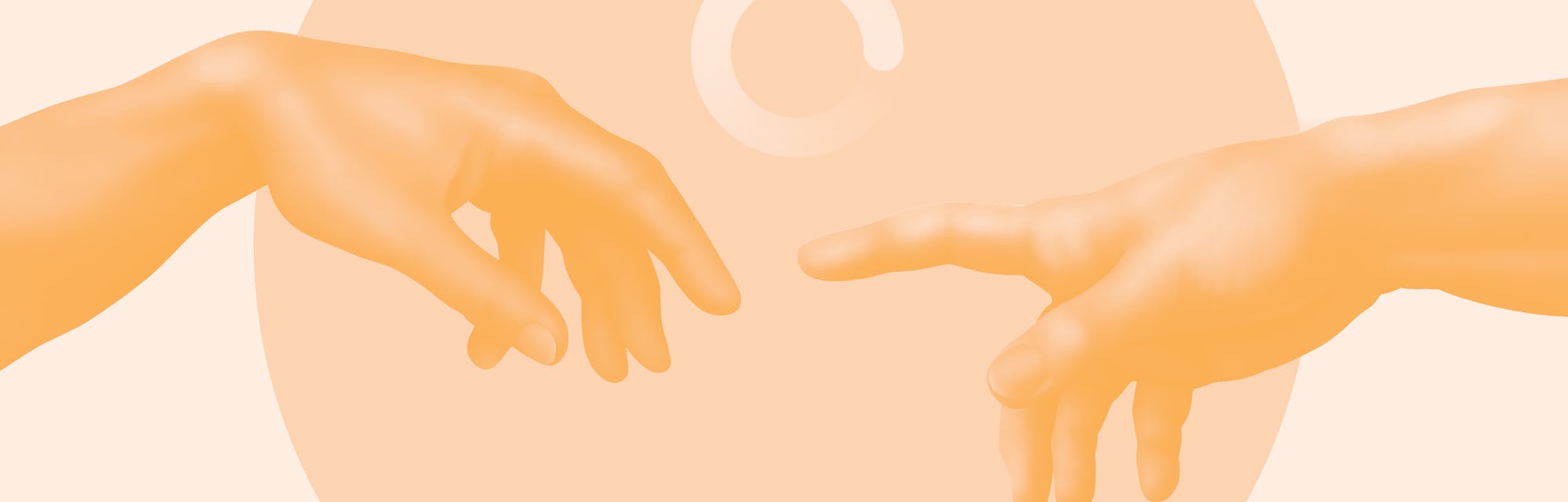 Creation of Adam. Contemporary art collage. Memphis style poster concept. Minimal art, 3d illustration.