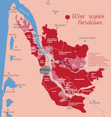 wine region of bordeaux map