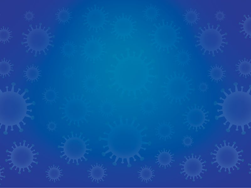 Corona virus, covid-19 background and massage with vector elements. 
