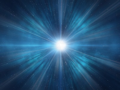 Star explosion in a galaxy of an unknown universe / Time - space travel / birth of a star