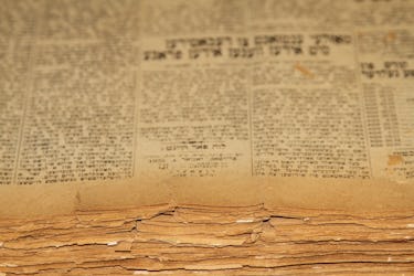 Stacks of Yiddish Books