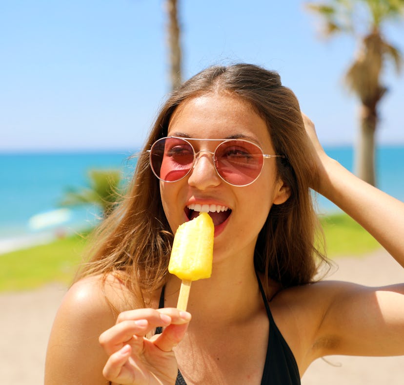 These alcohol-based popsicles are perfect for the summer.