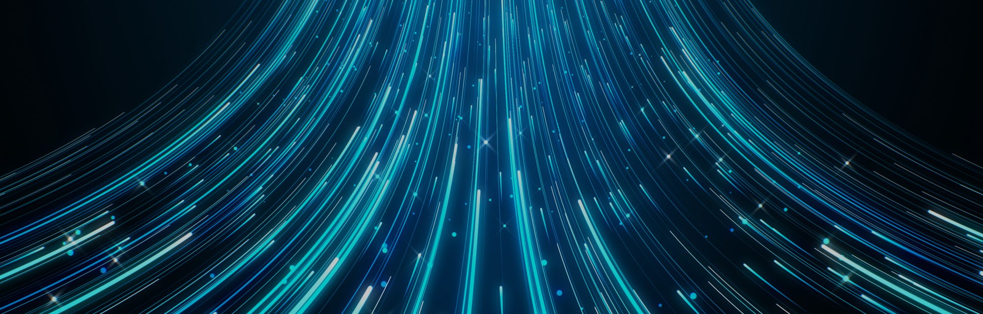 Blue light streak, Fiber optic, Speed line, Futuristic background, Illustration.