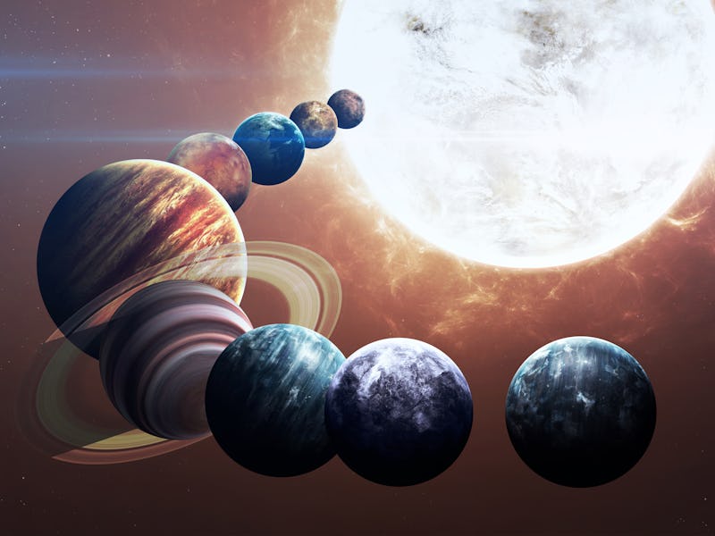 Ninth planet of the solar system opened. New gas giant. Elements of this image furnished by NASA