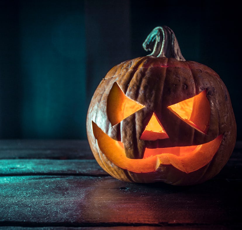These Halloween Zoom backgrounds include scary pumpkins and skeletons.