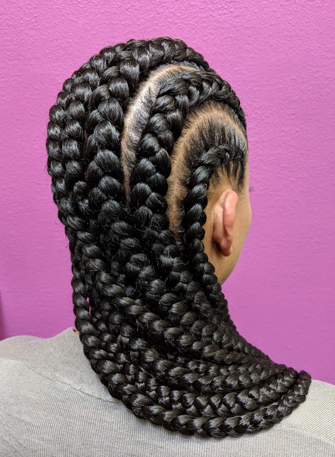 3D Rendering Karla Hair Black #8 Graphic by grbrenders · Creative