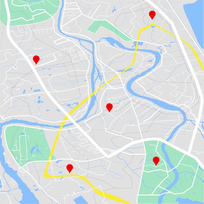 city map for any kind of digital info graphics and print publication.