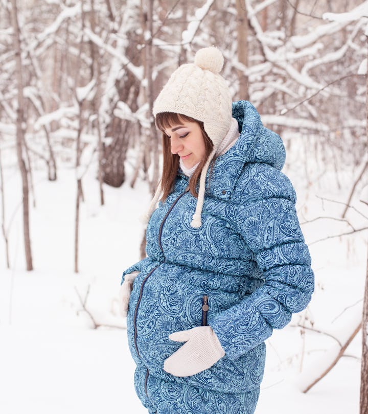 Snowboarding during pregnancy isn't exactly a great idea.